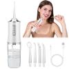 Wireless Oral Irrigator, 300 ml, 4 Nozzles, Interdental Cleaner, Mouth Irrigator, Travel IPX7 Waterproof, USB, Rechargeable, Removable Water Tank for Home & Travel view 1