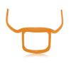 ANQIA Men's Beard Styling Template Goatee Mustache Grooming Guide Stencil Lineup Tool Shaving Template for Men Face Hair Styling Hairline Shaping Orange view 1