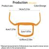 ANQIA Men's Beard Styling Template Goatee Mustache Grooming Guide Stencil Lineup Tool Shaving Template for Men Face Hair Styling Hairline Shaping Orange view 2