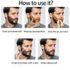 ANQIA Men's Beard Styling Template Goatee Mustache Grooming Guide Stencil Lineup Tool Shaving Template for Men Face Hair Styling Hairline Shaping Orange view 3