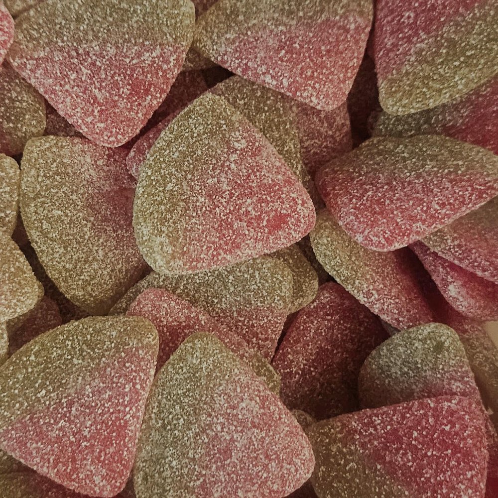 TAOS Fizzy Melon Slices Vegan Gummy Pick & Mix Sweets Kingsway 500g (Melon)