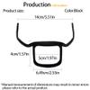 ANQIA Men's Beard Styling Template Goatee Mustache Grooming Guide Stencil Lineup Tool Shaving Template for Men Face Hair Styling Hairline Shaping Black view 2