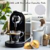 Prudiut Aluminum Foil Seal Lids; 61mm Coffee Pods Covers Compatible with Nespresso VertuoLine, Vertuo Plus; 200pcs Silver view 2