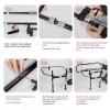 Foldable Bed Assist Rail, Bed Rails for Elderly Adults, 180  Folding Saves Space, Adjustable Bed and Assist Cane, Heavy Duty Bed Grab Bar for Fall Prevention, Medical Safety Rail view 2
