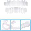 Wttfc 2 Pairs False Teeth, Fake Tooth,Clip in Veneers Teeth Instant Veneers Dentures Fake Teeth Braces, False Teeth Clip on Veneers Top And Bottom for Men Women view 3