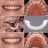 Wttfc 2 Pairs False Teeth, Fake Tooth,Clip in Veneers Teeth Instant Veneers Dentures Fake Teeth Braces, False Teeth Clip on Veneers Top And Bottom for Men Women view 4