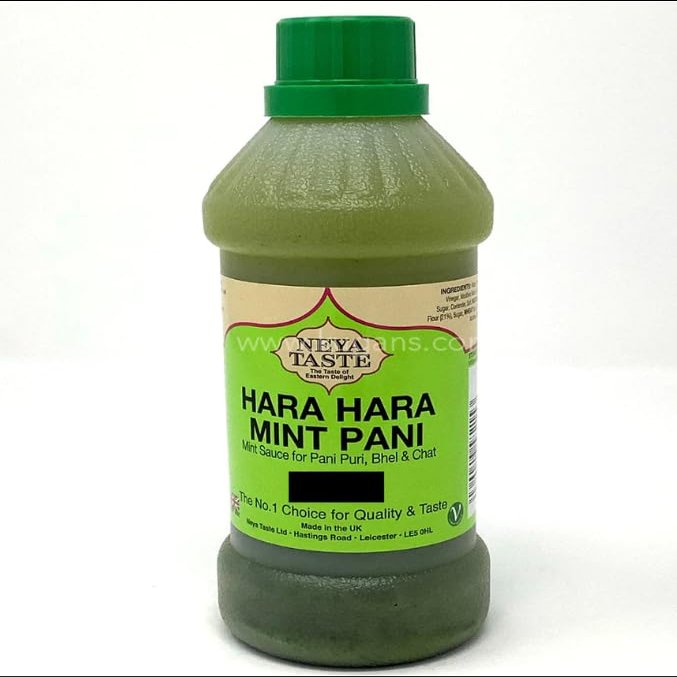 Neya Taste Hara Mint Pani (500ml) (Pack of 1) - Refreshing Mint Sauce For Pani Puri, Bhel & Chat
