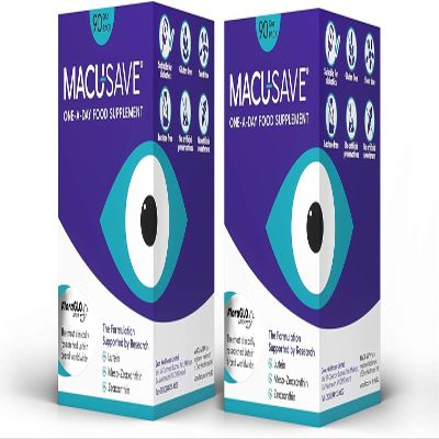 2 X 90 Pack -Macu-SAVE Food Supplement with Meso-Zeaxanthin/Lutein and Zeaxanthin - 90 Capsules