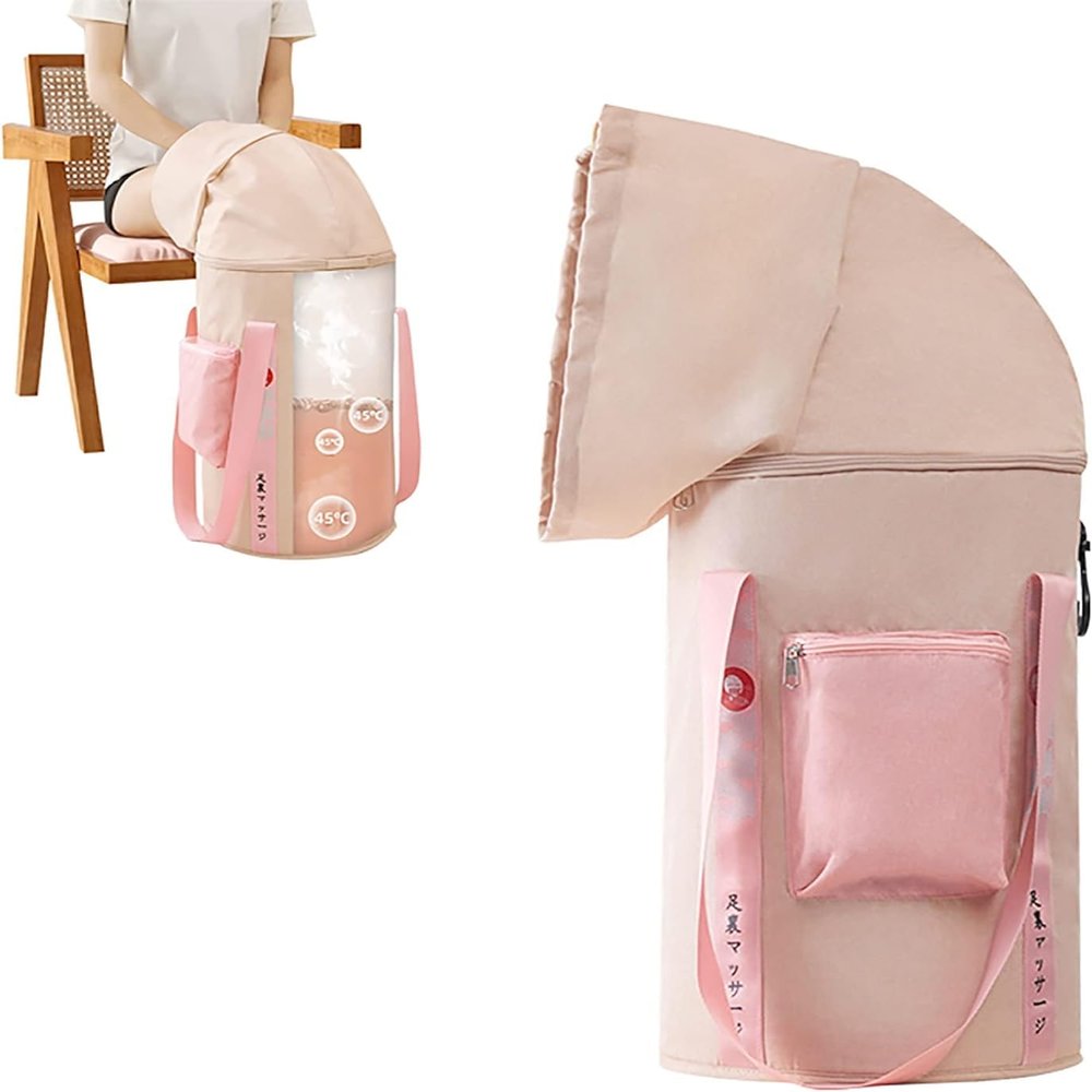 24L Foldable Foot Basin Foot Soaking Bath Basin Foot Soak Tub Multifunctional Laundry Bucket Storage Bags Portable Foot Bath 5 Layers Of Insulation With Removable Insulation Cover Side Pocket (Color