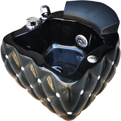 Acrylic Foot Bath Foot Basin,Beep Foot Bath Spa With Massage,Feet spa Tub,Surf Independent Heated Footbath,Best Foot Soak Basin Tub for Pedicure & Foot Massage. (Color : Black)