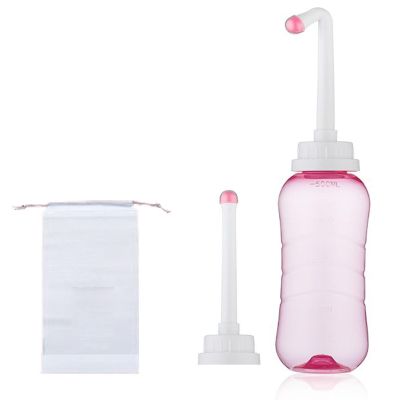 Brigtviee Peri Bottles for Postpartum & Perineal Care, Perineal Bottle for Women's Menstrual Cleansing, Douche Bottles, Portable Bidet Spray for Travel Personal Hygiene Cleaning, 500ml,Pink