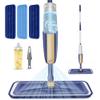 Spray Mops For Cleaning Floors - MEXERRIS Floor Mop with 3 Washable Microfiber Pads 1 Refillable Bottle - Dust Wet Dry Mop for Hardwood Laminate Tile Wood Floors Cleaning - Commercial Home Mop view 1