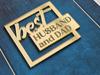 Best Husband and Dad Acrylic Charm Cake Topper Acrylic Father's Day Cake Topper Decorations ACRYLIC Husband Cake Charm (Pink Mirror Acryl) view 1