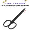 Bwetomk 6Pcs Professional Eyebrow Tweezers Set with Curved Stainless Steel Scissors Precision Tweezers for Eyebow Ingrown Hair Removal, Eyelash Extension, Hair, Chin, and Ingrown Hair Removal view 4