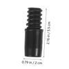 ABOOFAN 6pcs Threaded Tip Replacement for Mop Handle Household Cleaning Tool Broom Handle Threaded End Easy to Use for Rotating Mop Repair view 3