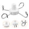 minkissy 3pcs Hospital Rack Vertical Stand Pole Hooks Stand Hooks Metal Plastic view 2