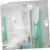 minkissy 3pcs Hospital Rack Vertical Stand Pole Hooks Stand Hooks Metal Plastic view 4