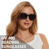 3 Pack Reader Sunglasses For Women Classic Retro Reading Sunglasses UV400 With Metal Hinge +1.5 view 2