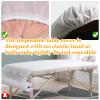 10 Pcs Disposable Fitted Massage Table Sheets with Face Hole Breathable Non Woven Fabric Massage Table Protective Cover with Elastic Oilproof Massage Table Sheets 85 x 35 Inches view 3
