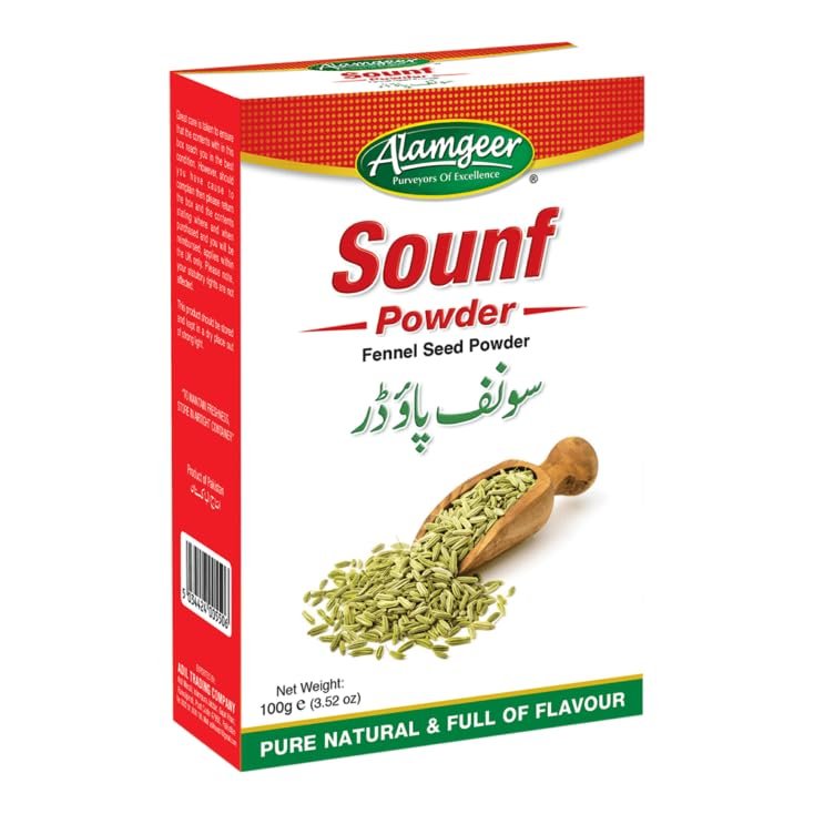 Alamgeer Fennel Seed (Sounf) Powder 100g | 100% Natural & Pure | Ideal for Cooking & Seasoning