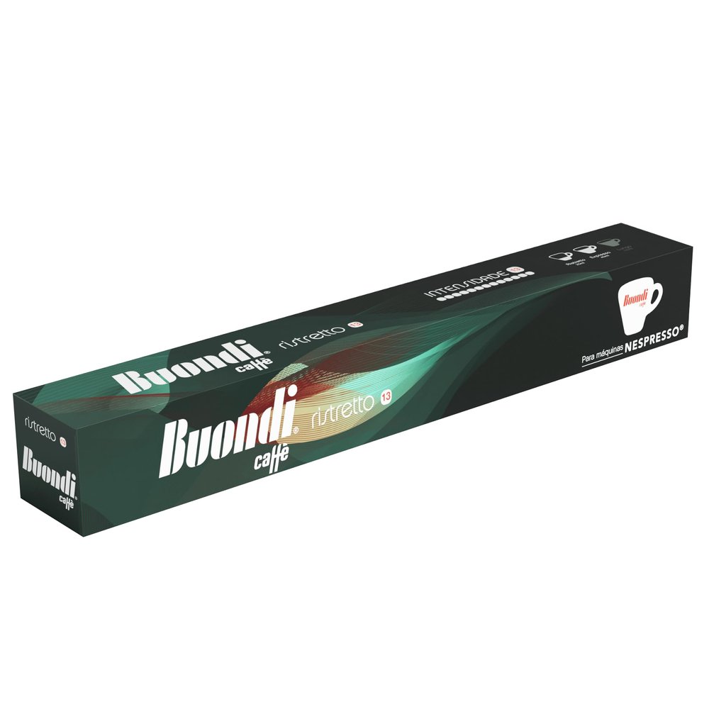 Buondi Caff Ristretto Blend Coffee Capsules Compatible with Nespresso* Original Machines - 10 Capsules available in 1 box