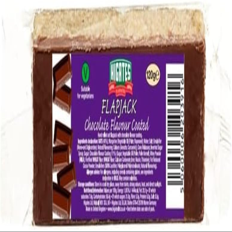 Higates Flapjacks Chocolate Flavour Coated 18 x 120g Delicious Tasty And Twisty Treat,For Christmas,Birthday,Easter Gift