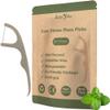 EcoYou Biodegradable Floss Picks  50 Count | Mint Dental Floss Sticks with Candelilla Wax | Eco-Friendly Teeth Cleaning view 1