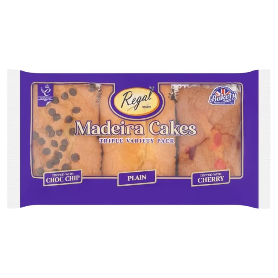 Regal 3 Classic Madeira Cakes Triple Variety - 4 Pack