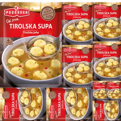 Podravka Tyrolese Soup Tirolska Juha 67 Gram x 10 Packs by Pufai Grocery