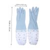 minkissy 2pair Gloves Men Water Resistant Heavy Duty Gloves for Gardening Cleaning Dishwashing Long Cuff Protection Random Color view 4
