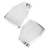 Anneome Wheelchair Footrest Pedal Replacement Pair Thick Aluminum Alloy Footplates Notched Design for Patient Mobility Aid Compatible with Elevating Wheelchairs view 1