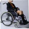 minkissy Wheelchair Front Fork Wheel Replacement Parts Steel Tube Rubber Easy Assembly view 2