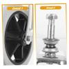 minkissy Wheelchair Front Fork Wheel Replacement Parts Steel Tube Rubber Easy Assembly view 4