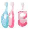 Anneome 2pcs Soft Bristle Boy Girl Toothbrushes for Years Safe and Durable Boy Girl's Oral Care Accessories Eye-catching Colors for Easy Brushing Experience Joyful Pink view 2