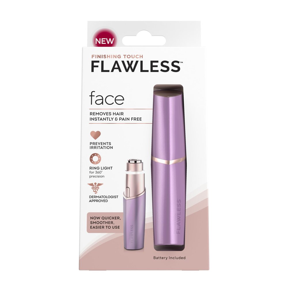 Flawless Finishing Touch Women's Painless Hair Remover, Newest Model (Lavender)