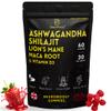 NeuroBoost 5-in-1 Wellness Gummies  Ashwagandha, Shilajit, Lions Mane, Maca Root & Vitamin D3  60 Vegan Gummies  Supports Relaxation, Cognitive Function & Immune System  High Strength Formula view 1