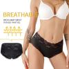 SHANJINL Women Period Pants Mid-Waist 37ML Heavy Flow Period Underwear Menstrual Leakproof Cotton Knickers Protective Briefs Pack of 3(Size:M) Black view 3