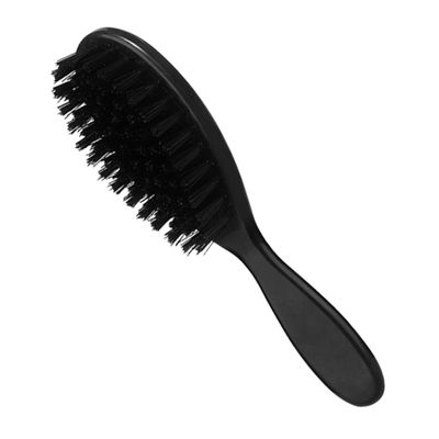 Gogogmee Retro Beard Brush for Men Supple Bristle Barber Tool Hairdressing Brush Handle Beard Comb for Daily Grooming