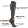HYCOPROT Compression Socks for Women & Men Circulation (3 Pairs) 15-20 mmHg for Athletics Running Nurses Pregnancy Travel view 2