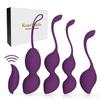 Pelvic Floor Balls Training Balls Pelvic Floor Trainer for Women Training Set - Medical Silicone Exercise Balls for Bladder Control and Pelvic Floor Exercises, Purple 4 Balls view 1