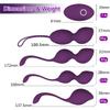 Pelvic Floor Balls Training Balls Pelvic Floor Trainer for Women Training Set - Medical Silicone Exercise Balls for Bladder Control and Pelvic Floor Exercises, Purple 4 Balls view 2