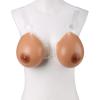EZELIYP A Pair Silicone Fake Breasts Realistic Breast Forms Ideal for Transgender Individuals Cross-Dressing Enthusiasts brown-500g view 2