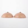 EZELIYP A Pair Fake Boobs False Breasts Empower Your Expression Breast Forms for Cross-dressers Mastectomy Recovery brown-2400g view 2