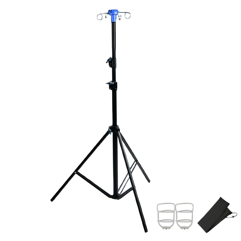 IV Pole Portable IV Pole Collapsible Adjustable IV Pole Stand for Pediatric Nursing Clinic Home Care Travel