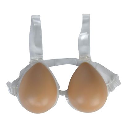 EZELIYP A Pair False Breasts Silicone Fake Breasts Boobs Soft Realistic Breast Forms Designed for Cross-Dressers Transgender brown-1000g