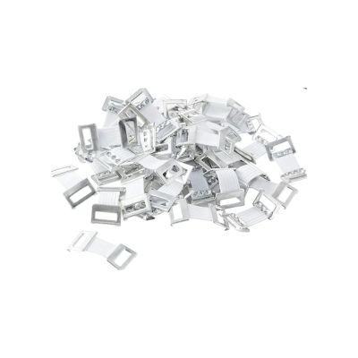 10pcs White Elastic Bandage Clips Stretch Metal Clasps for Various Types Bandages, Replaceable Wrap Fastener Clips, Latex-Free Elastic Bandages