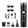5 in 1 Electric Shaver for Men,USB Rechargeable Electric Razors,3-Speed Shaver with 4 Different Functional Replacement Heads,IPX7 Waterproof Wet and Dry Shaving,Gifts for Father (Black) view 1
