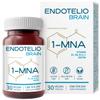 Endotelio Brain 1-MNA, Anti Aging, Optimizing NAD+, Ginkgo Biloba, Zinc, Biotin, Vitamin C and B Complex, Sirtuin Activator, Biohacking Supplement, Memory, Focus, Mood, Bioavailability, 30 Caps