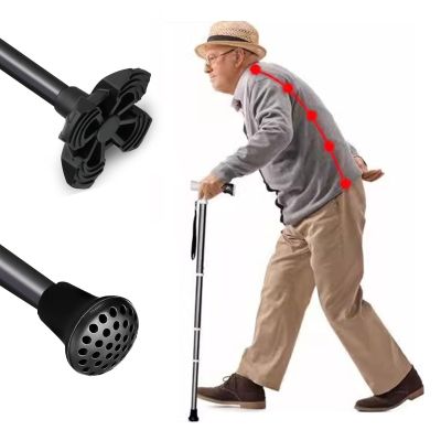 Tavkomco 105cm/41in Folding Cane, 3-Level Adjustable Height Walking Stick, Lightweight Portable Cane with Wrist Strap and conversion grip (A,97cm/38in)