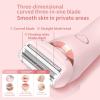 Beautibloom Razor,Livora Electric Razor,2 in 1 Electric Shaver Razors for Women,Portable Waterproof Electric Shaver,Wet & Dry,Painless Womens Trimmer for Face Body Leg Bikini Underarm Arm (Pink) view 4